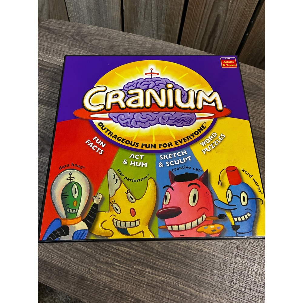 Cranium Board Game Outrageous Fun For Everyone Adults Teens 4+ Players 1998